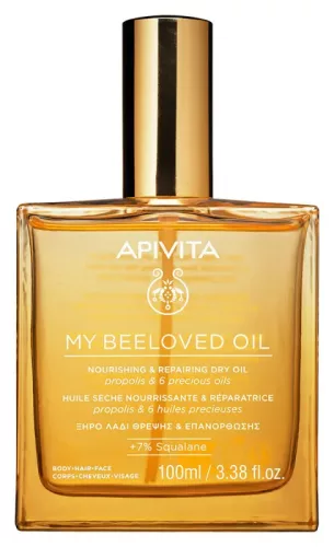 APIVITA MY BEELOVED Multifunkciós száraz olaj arcra, testre, hajra (100ml)