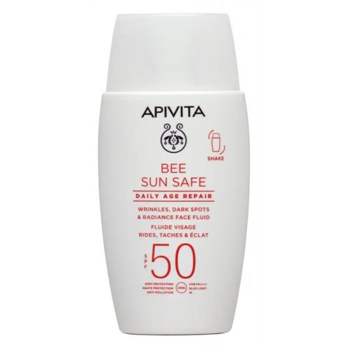 APIVITA BEE SUN SAFE Daily Age Repair Fluid ráncok, pigmentfoltok ellen SPF50 (50ml)