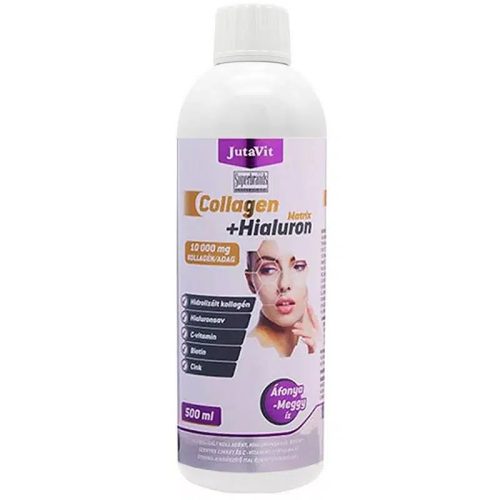 JutaVit Collagen+Hialuron Matrix ital Áfonya-meggy ízben (500ml)