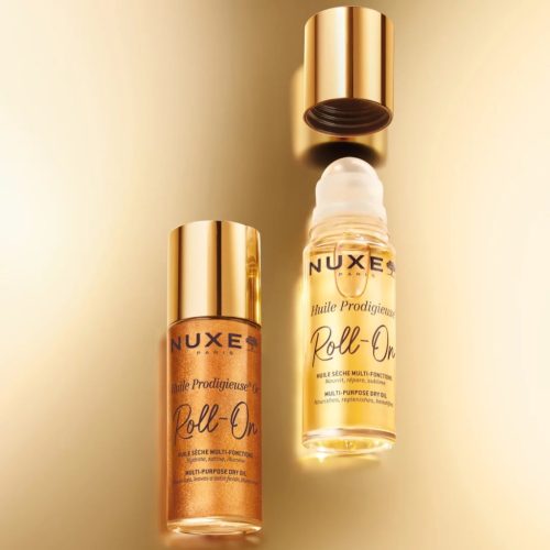 NUXE Huile Prodigieuse többfunkciós arany-csillámos szárazolaj Roll-On (60ml)