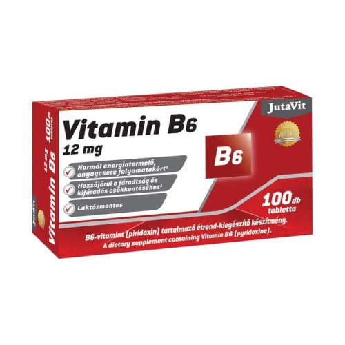 JutaVit B6-vitamin 12 mg tabletta (100db)