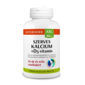 Interherb XXL Szerves Kalcium+D3-vitamin tabletta (90db)