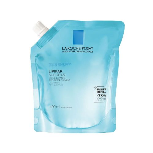 La Roche-Posay Lipikar Surgras koncentrált tusoló krém utántöltő (400ml)