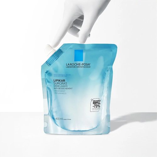 La Roche-Posay Lipikar Surgras koncentrált tusoló krém utántöltő (400ml)
