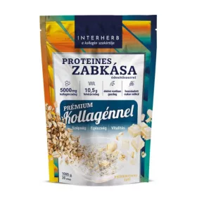   Interherb Zabkása Proteines FEHÉRCSOKI ÍZŰ 1000g (prémium Kollagénnel)
