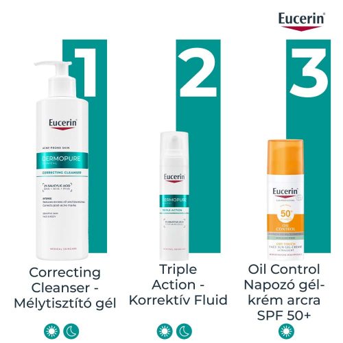 Eucerin Dermopure Clinical Correcting Cleanser - MÉLYTISZTÍTÓ GÉL arcra és testre (400 ml)