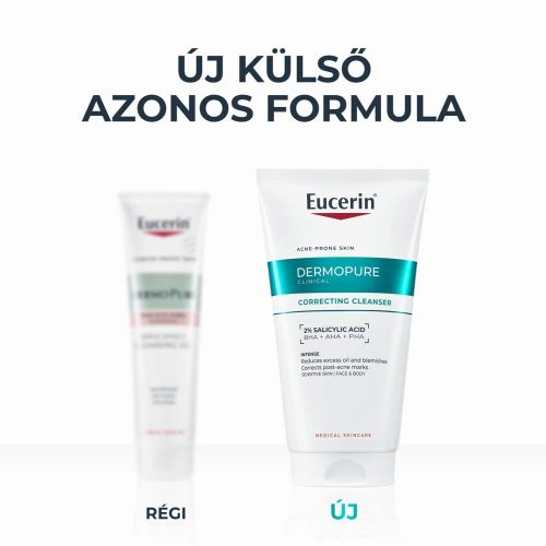 Eucerin Dermopure Clinical Correcting Cleanser - MÉLYTISZTÍTÓ GÉL arcra és testre (150 ml)