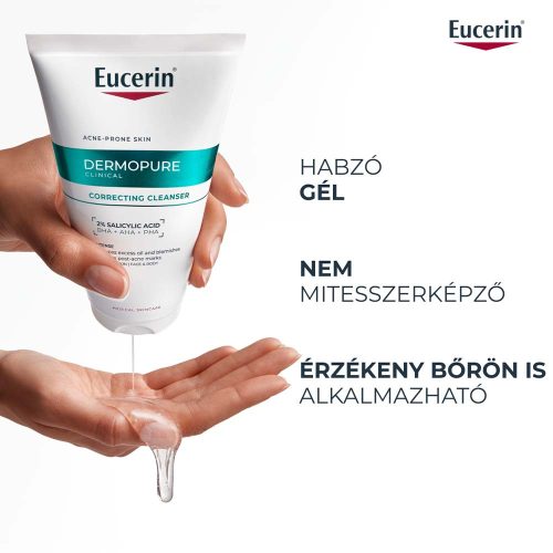 Eucerin Dermopure Clinical Correcting Cleanser - MÉLYTISZTÍTÓ GÉL arcra és testre (150 ml)