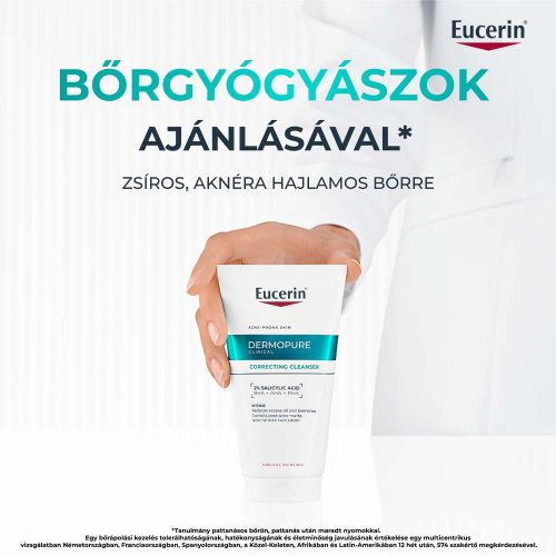 Eucerin Dermopure Clinical Correcting Cleanser - MÉLYTISZTÍTÓ GÉL arcra és testre (150 ml)