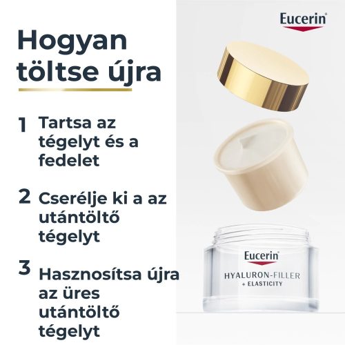 Eucerin Hyaluron-Filler+Elasticity Bőrtömörséget Regeneráló Éjszakai arckrém (50 ml) UTÁNTÖLTŐ