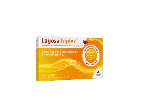 Lagosa Triplex® máriatövis Omega-3 zsírsavakkal és kolinnal étrend-kiegészítő kapszula