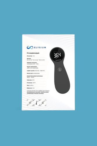 Elysium TP650 érintésmentes infravörös digitális lázmérő táskával - fekete