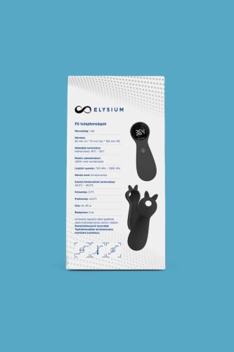 Elysium TP600 érintésmentes infravörös digitális lázmérő szilikon tokkal - Fekete