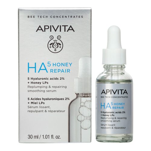 Apivita Bee Tech HA5 Honey feltöltő, regeneráló és bőrkisimító szérum (30ml)