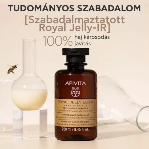 Apivita Royal Jelly Elixir haj és fejbőr revitalizáló sampon (250ml)