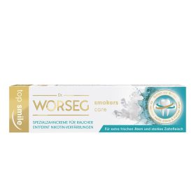   DR. WORSEG Top Smile Smokers care fehérítő fogkrém dohányzóknak (75ml)