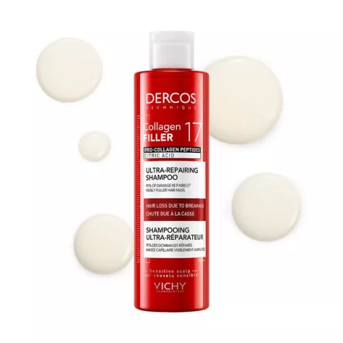 Vichy Dercos Collagen 17 Filler ultra-regeneráló sampon (200ml)