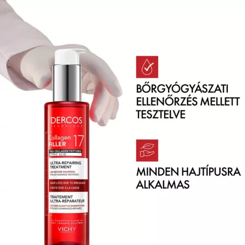 Vichy Dercos Collagen 17 Filler ultra-regeneráló hajkúra (150ml)