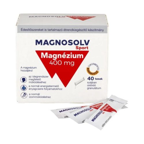 Magnosolv Sport 400 mg szájban oldódó granulátum (40 db)