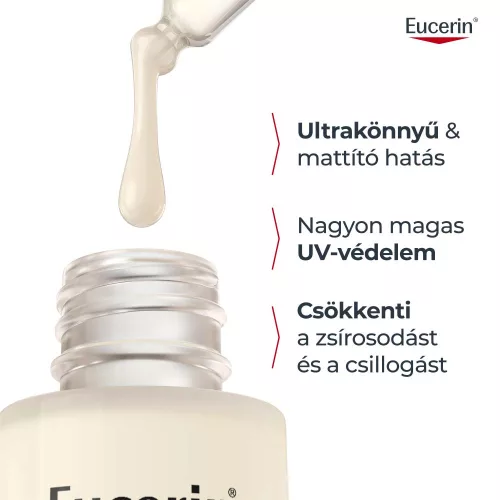 Eucerin Sun Oil Control nappali UV szérum arcra SPF50+ (30ml) ultra-light