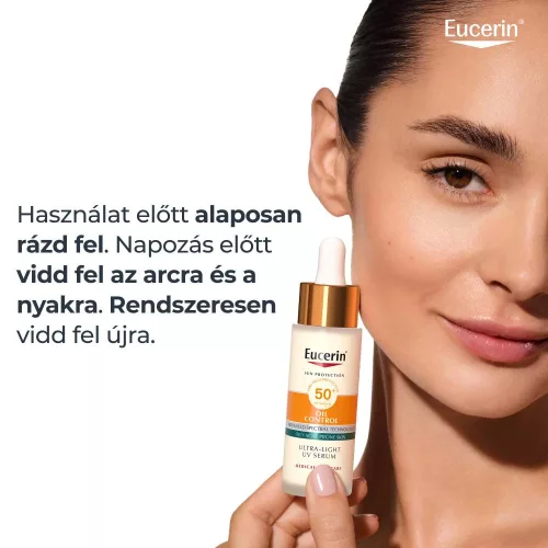Eucerin Sun Oil Control nappali UV szérum arcra SPF50+ (30ml) ultra-light