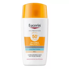   EUCERIN Sun Hydro-Protect ultra könnyű színezett napozó fluid arcra SPF50 - világos árnyalat 50 ml