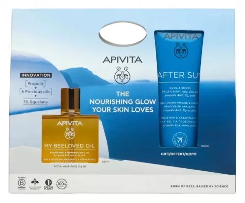 APIVITA MY BEELOVED száraz olaj utazó csomag 100+100ml