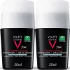 Vichy Homme dezodor 72 órás izzadságszabályozó DUO PACK (2x50ml)
