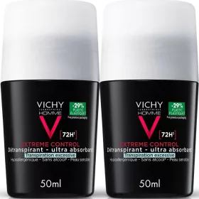   Vichy Homme dezodor 72 órás izzadságszabályozó DUO PACK (2x50ml)