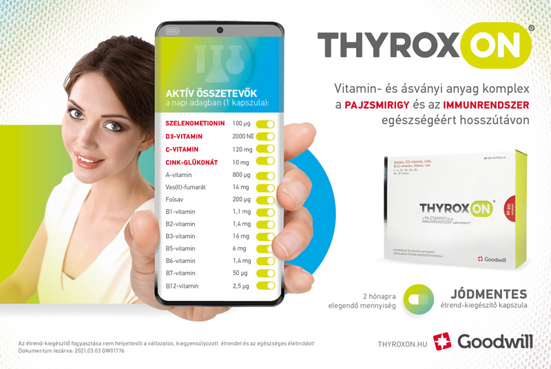THYROXON - Vitamin- és ásványi anyag komplex a pajzsmirigy és az immunrendszer egészségéért hosszútávon