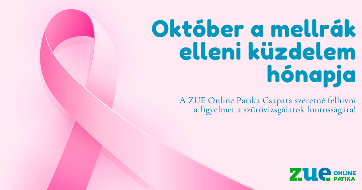 Október a mellrák elleni küzdelem hónapja