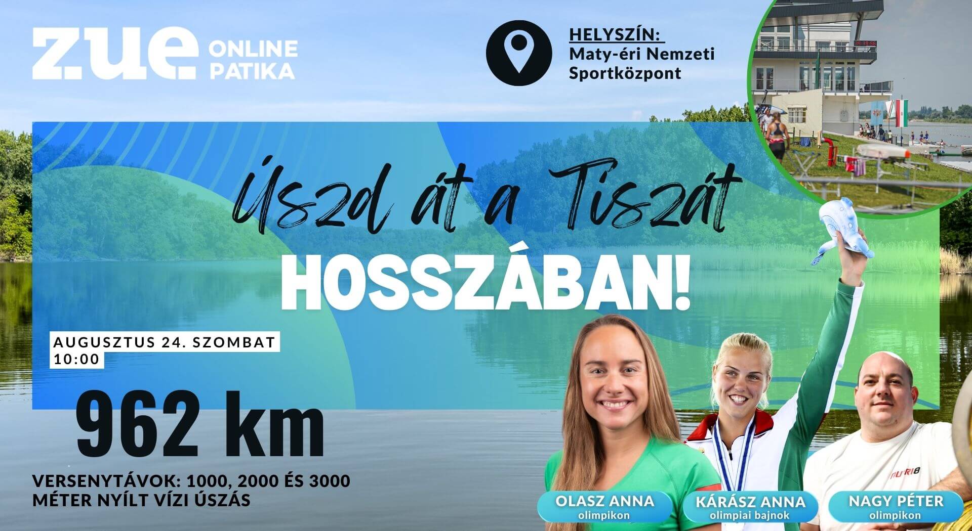 Úszd át a Tiszát hosszában! nyíltvízi úszás